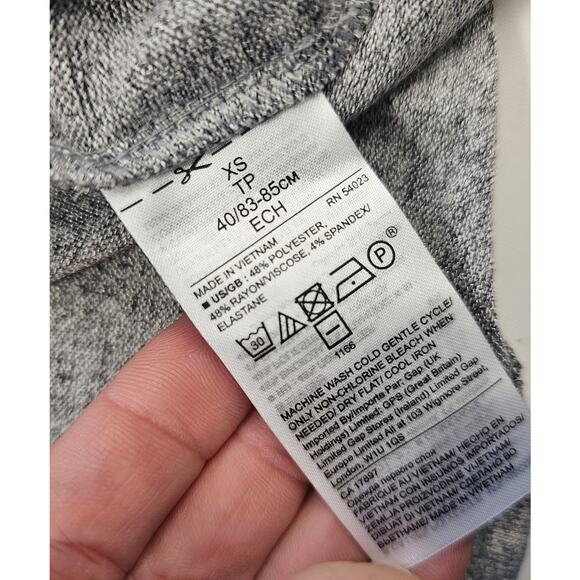 NWT banana republic XS heathered grey tank stretch soft layering top NEW career - Picture 4 of 7